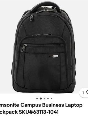 Samsonite Black Professional Laptop Backpack